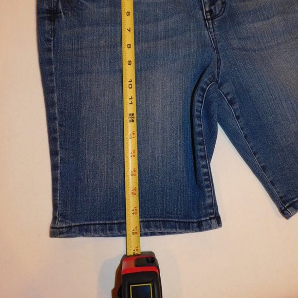 Style & Co. Women's Blue Jeans Shorts with Embellishments Size 14P - Picture 8 of 8